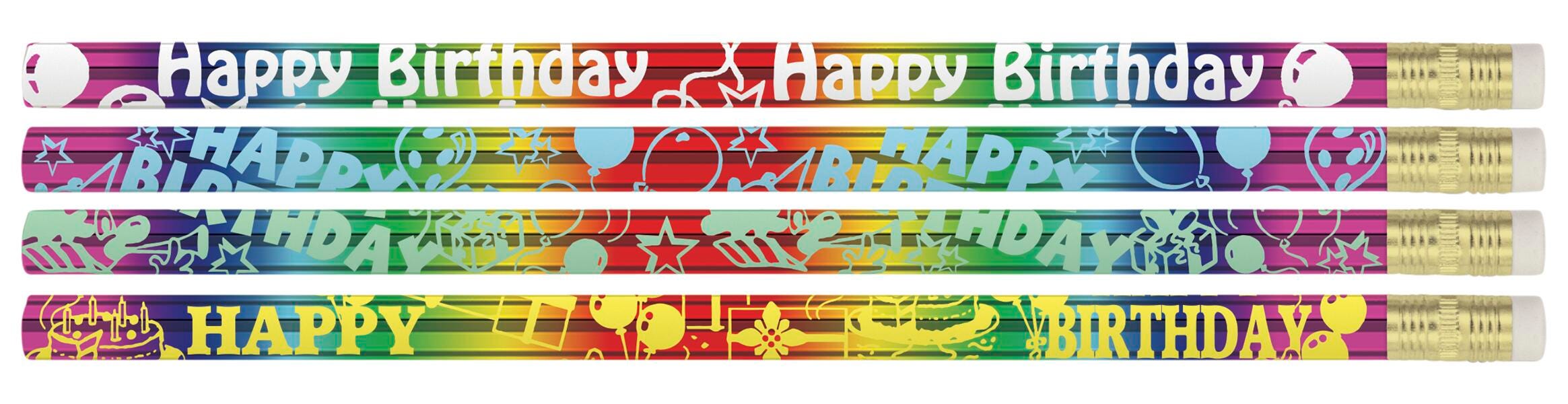 Musgrave Pencil Co Happy Birthday Pencils, Pack of 12, Item Number 2040506